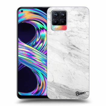 Hülle für Realme 8 4G - White marble