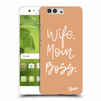 Picasee Huawei P10 Hülle - Transparentes Silikon - Boss Mama