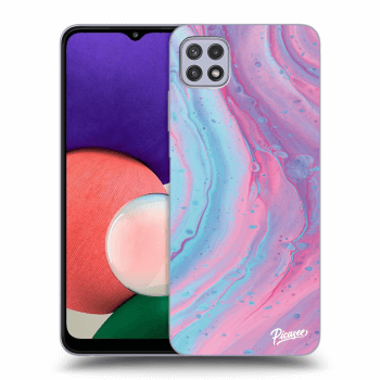 Hülle für Samsung Galaxy A22 5G A226B - Pink liquid