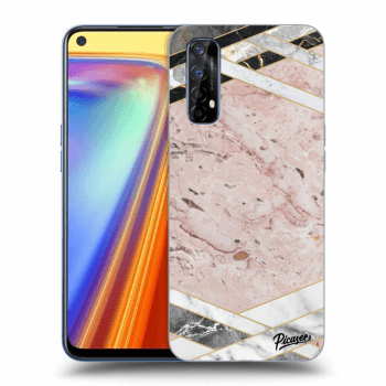 Hülle für Realme 7 - Pink geometry