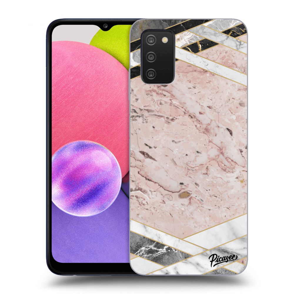 Picasee ULTIMATE CASE für Samsung Galaxy A02s A025G - Pink geometry