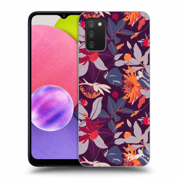 Hülle für Samsung Galaxy A02s A025G - Purple Leaf