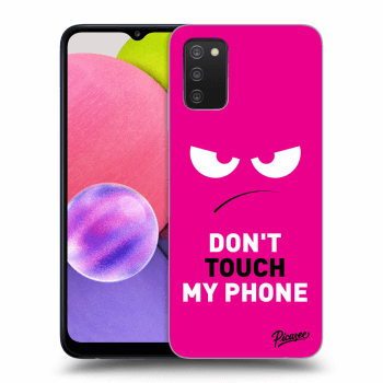 Picasee ULTIMATE CASE für Samsung Galaxy A02s A025G - Angry Eyes - Pink