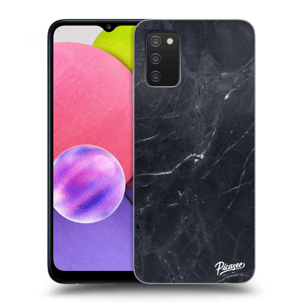 Picasee ULTIMATE CASE für Samsung Galaxy A02s A025G - Black marble