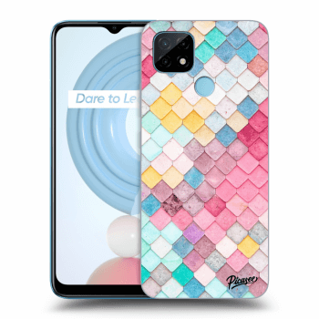 Hülle für Realme C21 - Farbiges Dach