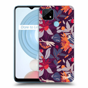 Hülle für Realme C21 - Purple Leaf