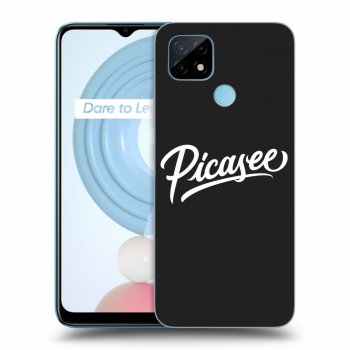 Picasee Realme C21 Hülle - Schwarzes Silikon - Picasee - White