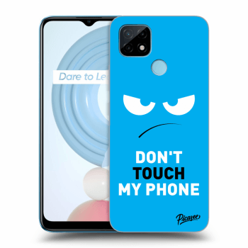 Hülle für Realme C21 - Angry Eyes - Blue