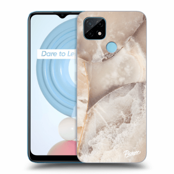 Hülle für Realme C21 - Cream marble