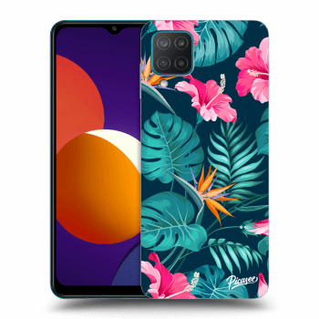 Hülle für Samsung Galaxy M12 M127F - Pink Monstera