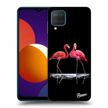 Picasee ULTIMATE CASE für Samsung Galaxy M12 M127F - Flamingos couple