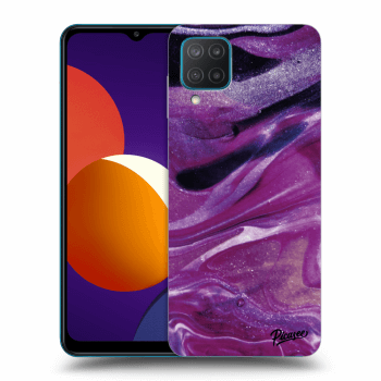 Hülle für Samsung Galaxy M12 M127F - Purple glitter