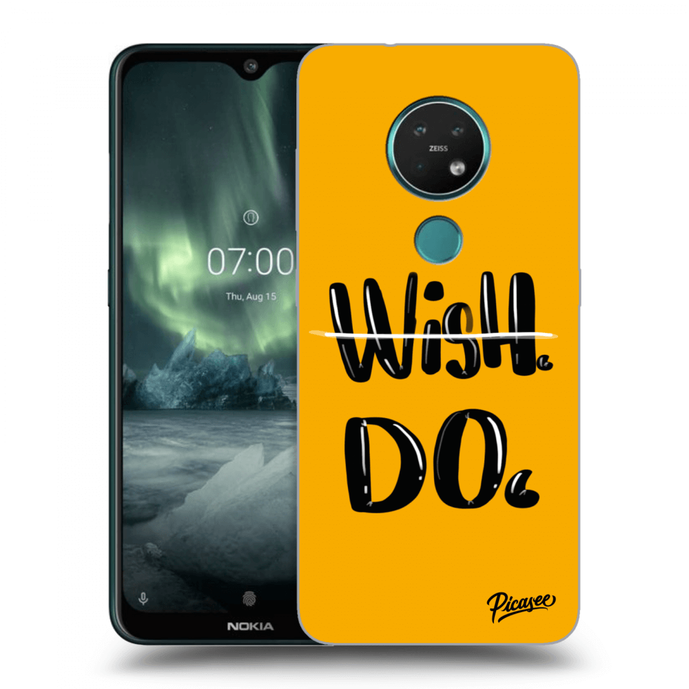 Picasee Nokia 7.2 Hülle - Schwarzes Silikon - Wish Do