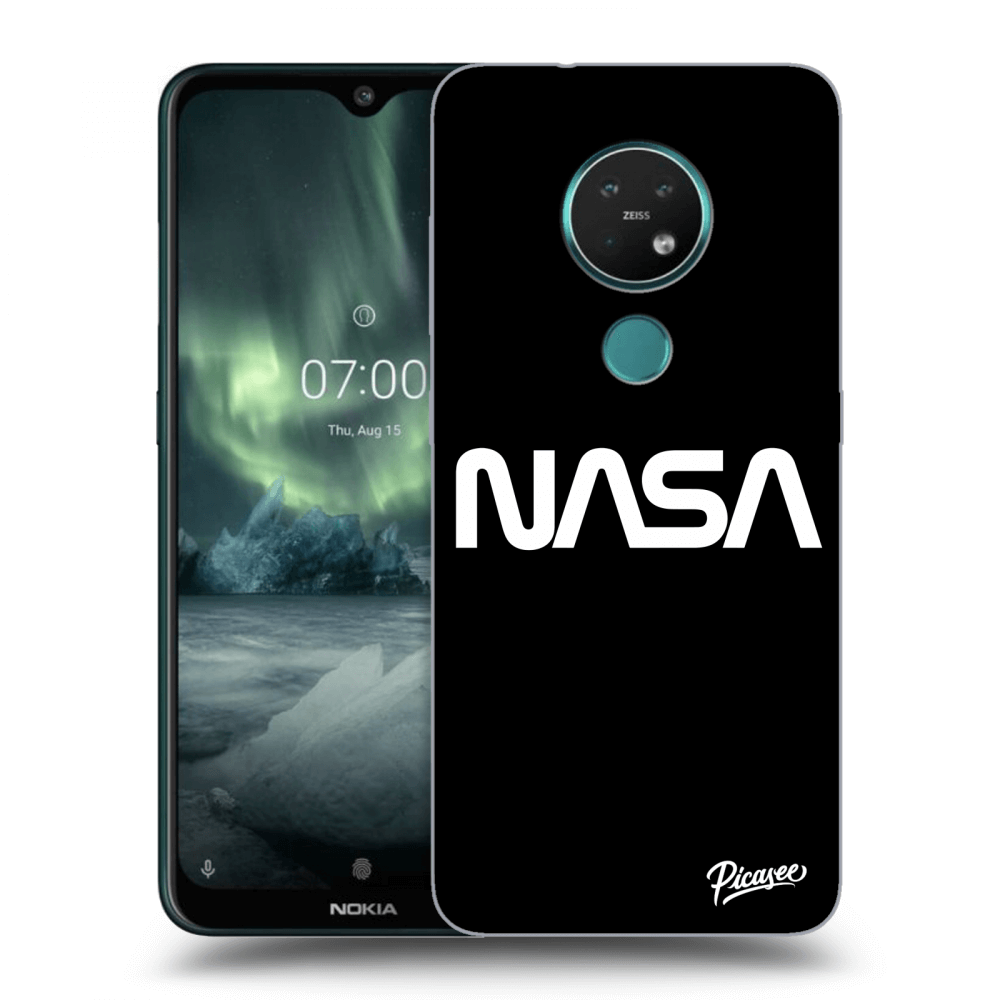 Picasee Nokia 7.2 Hülle - Schwarzes Silikon - NASA Basic