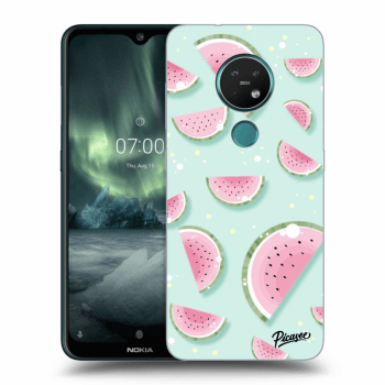 Picasee Nokia 7.2 Hülle - Schwarzes Silikon - Watermelon 2