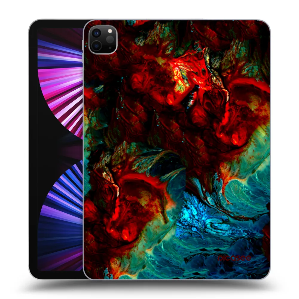 Picasee Schwarze Silikonhülle für Apple iPad Pro 11" 2021 (3.gen) - Universe