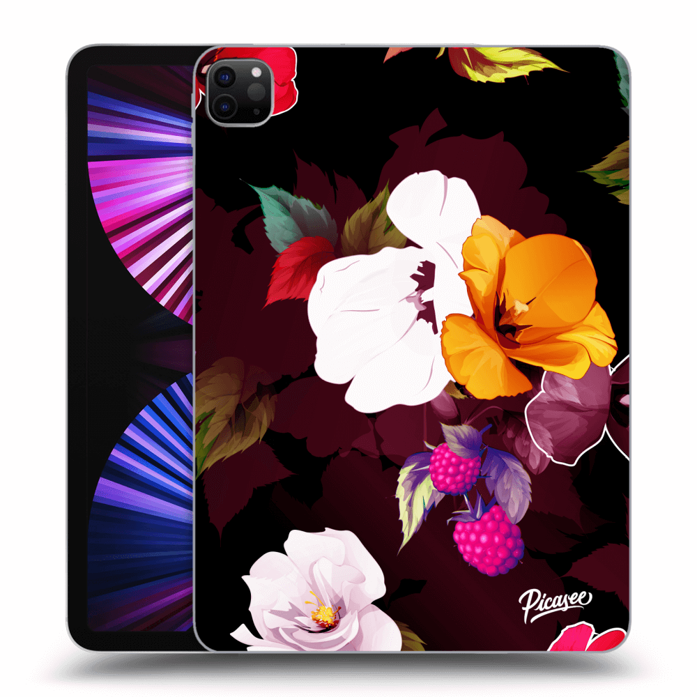 Picasee transparente Silikonhülle für Apple iPad Pro 11" 2021 (3.gen) - Flowers and Berries
