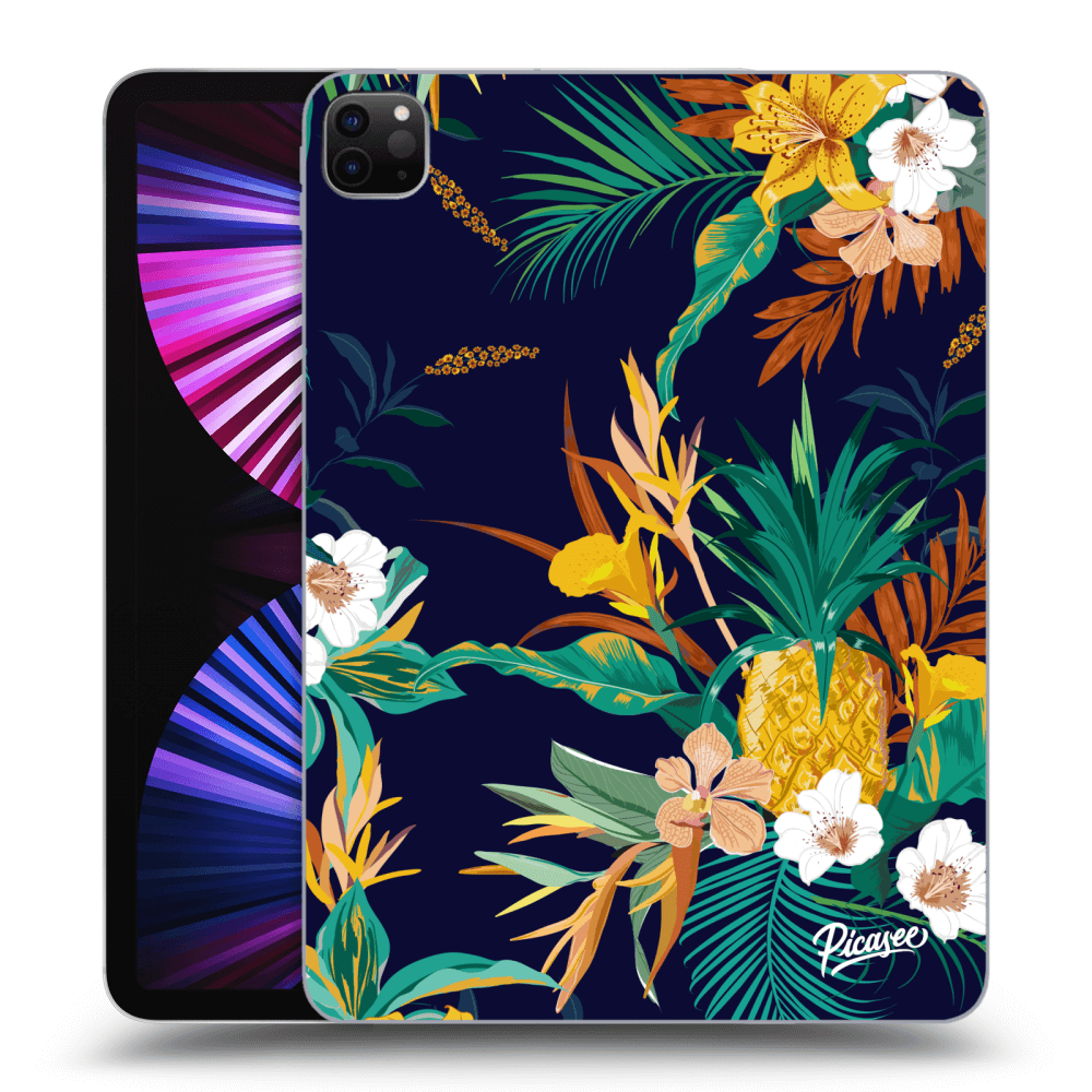 Picasee transparente Silikonhülle für Apple iPad Pro 11" 2021 (3.gen) - Pineapple Color