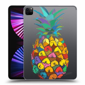 Picasee transparente Silikonhülle für Apple iPad Pro 11" 2021 (3.gen) - Pineapple