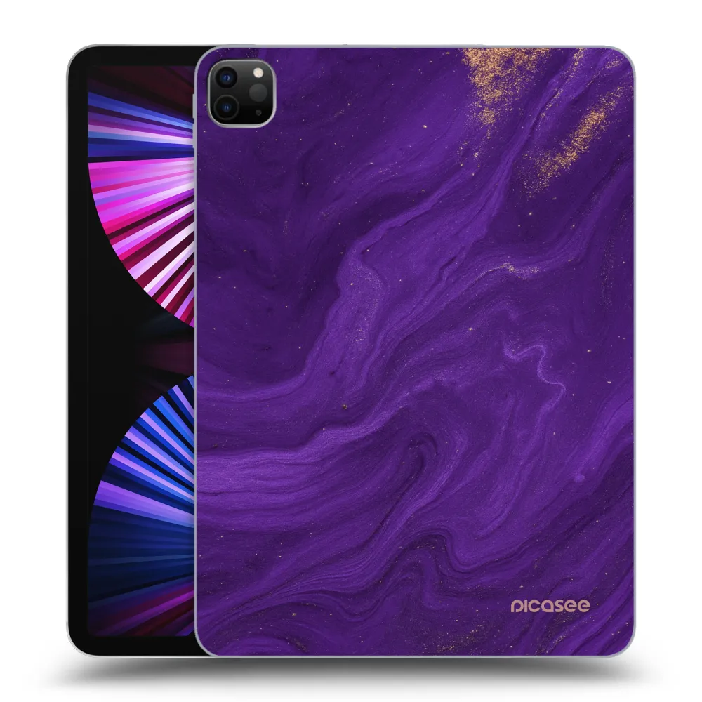 Picasee Schwarze Silikonhülle für Apple iPad Pro 11" 2021 (3.gen) - Purple