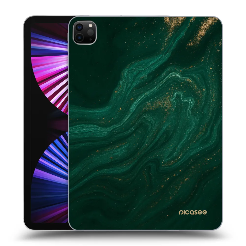 Picasee Schwarze Silikonhülle für Apple iPad Pro 11" 2021 (3.gen) - Green
