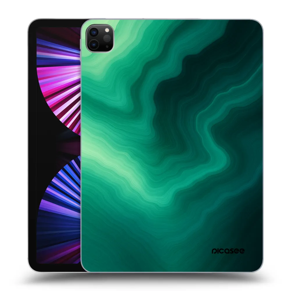 Picasee Schwarze Silikonhülle für Apple iPad Pro 11" 2021 (3.gen) - Malachite