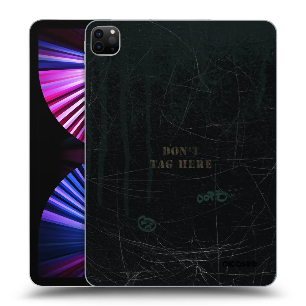Picasee Schwarze Silikonhülle für Apple iPad Pro 11" 2021 (3.gen) - DON´T TAG