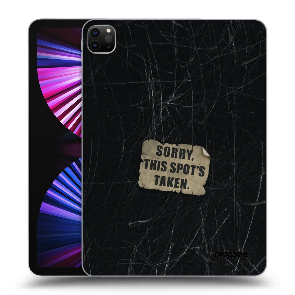 Picasee Schwarze Silikonhülle für Apple iPad Pro 11" 2021 (3.gen) - SORRY