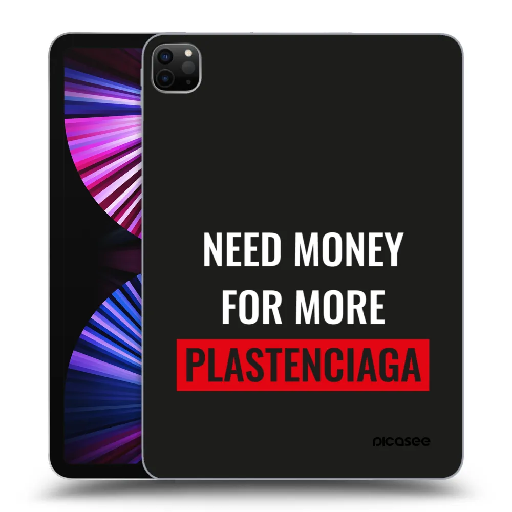 Picasee Schwarze Silikonhülle für Apple iPad Pro 11" 2021 (3.gen) - More PLASTENCIAGA