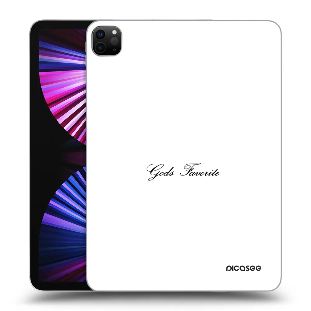 Picasee Schwarze Silikonhülle für Apple iPad Pro 11" 2021 (3.gen) - Gods Favorite