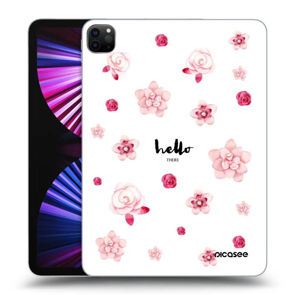 Picasee Schwarze Silikonhülle für Apple iPad Pro 11" 2021 (3.gen) - Hello there