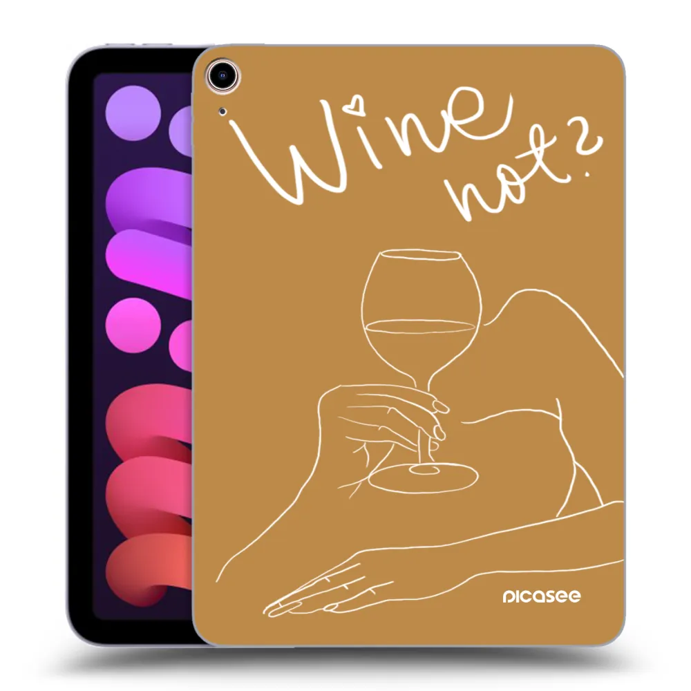Picasee transparente Silikonhülle für Apple iPad mini 2021 (6. gen) - Wine not