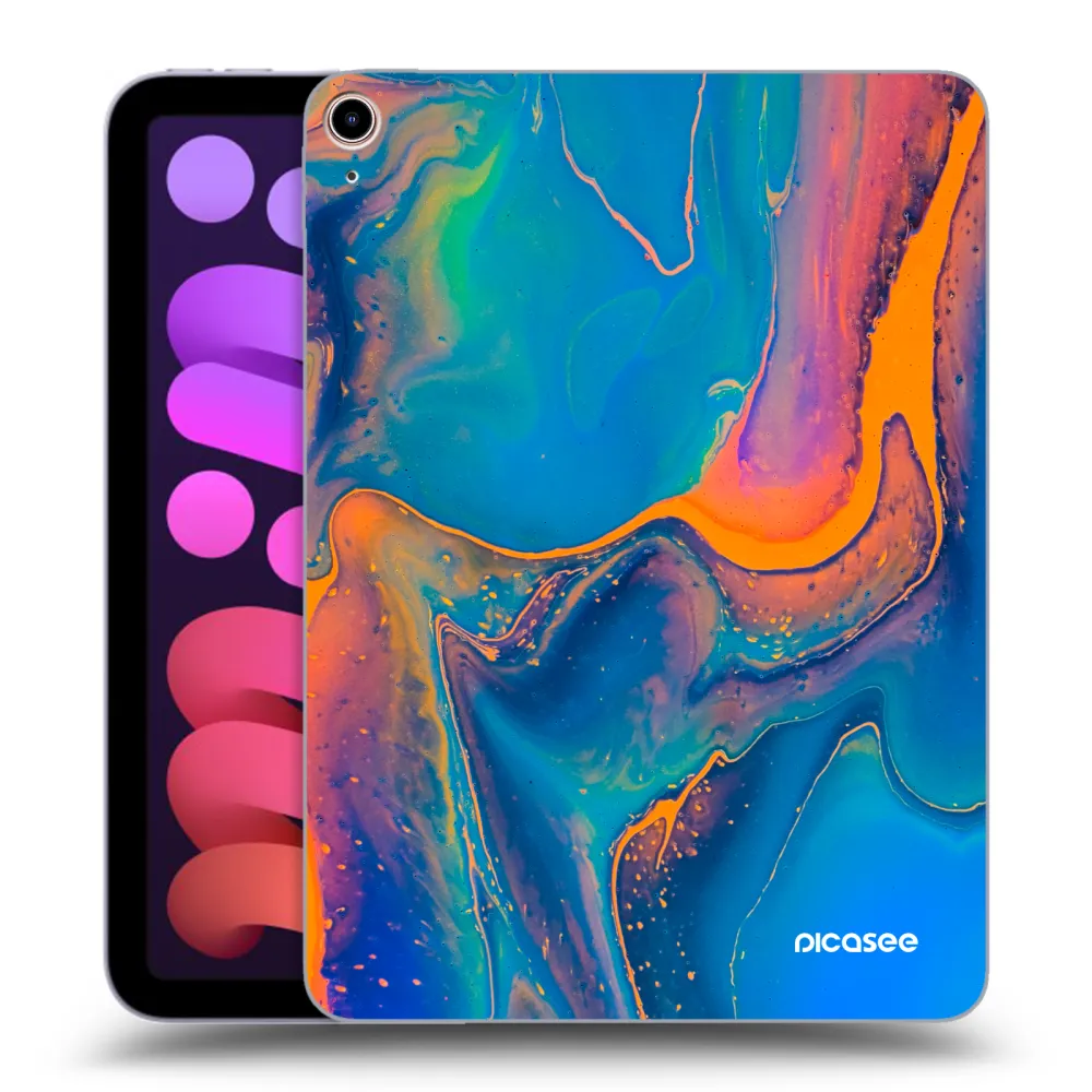 Picasee transparente Silikonhülle für Apple iPad mini 2021 (6. gen) - Rainbow