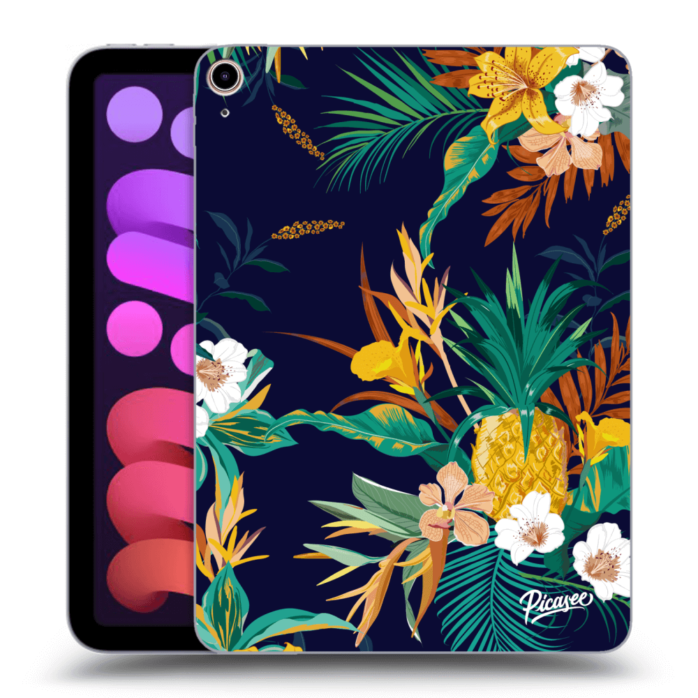 Picasee transparente Silikonhülle für Apple iPad mini 2021 (6. gen) - Pineapple Color