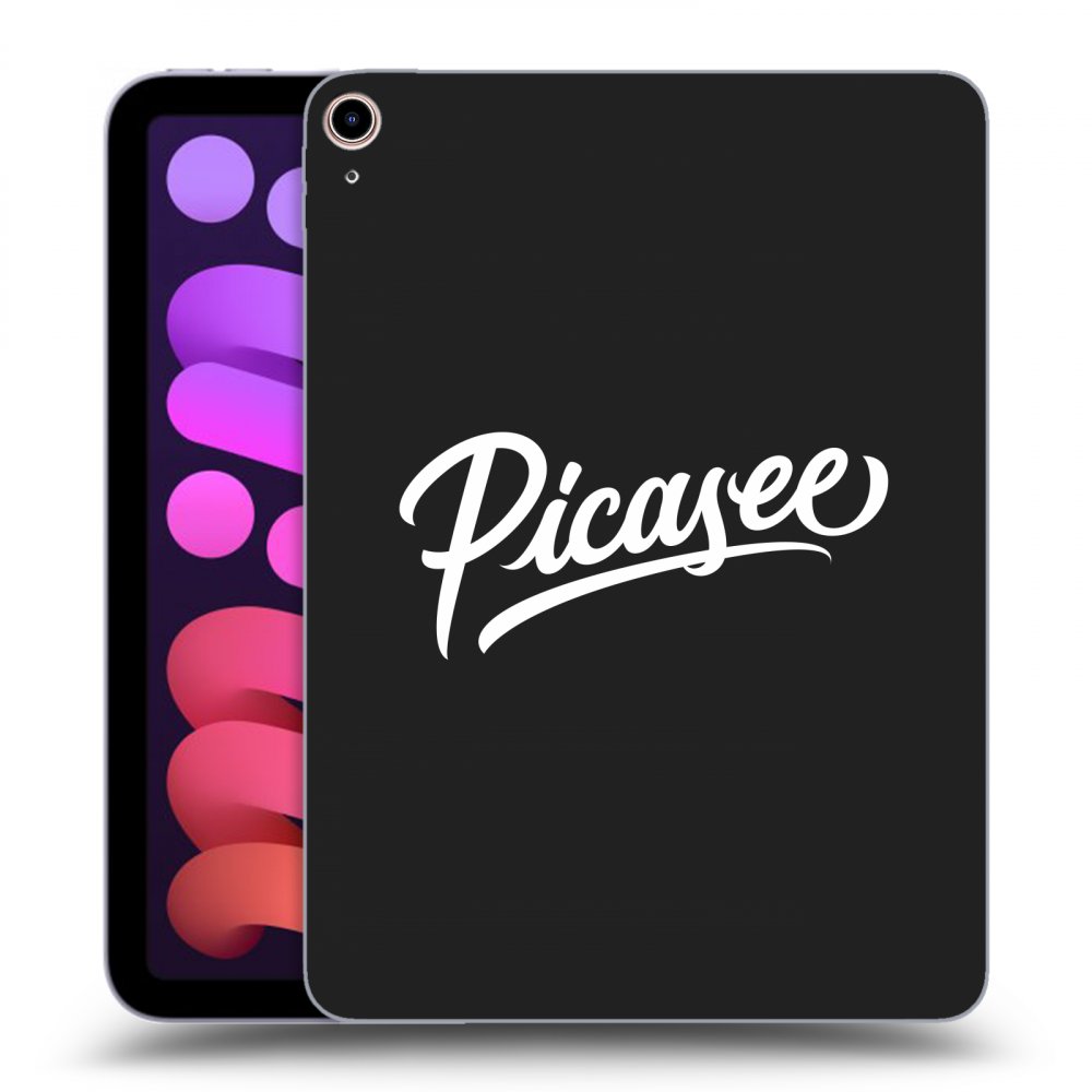 Picasee Schwarze Silikonhülle für Apple iPad mini 2021 (6. gen) - Picasee - old logo - white