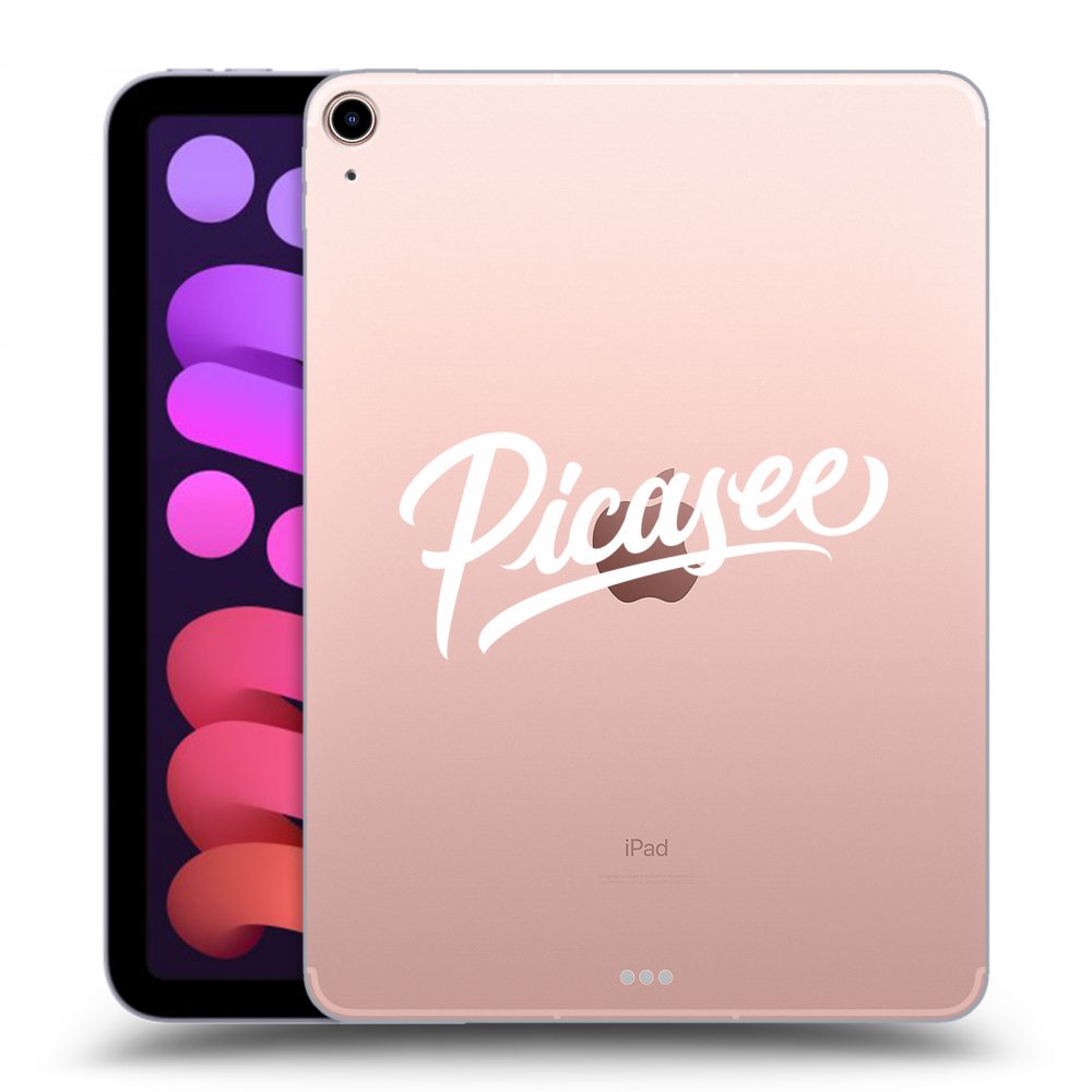 Picasee transparente Silikonhülle für Apple iPad mini 2021 (6. gen) - Picasee - old logo - white