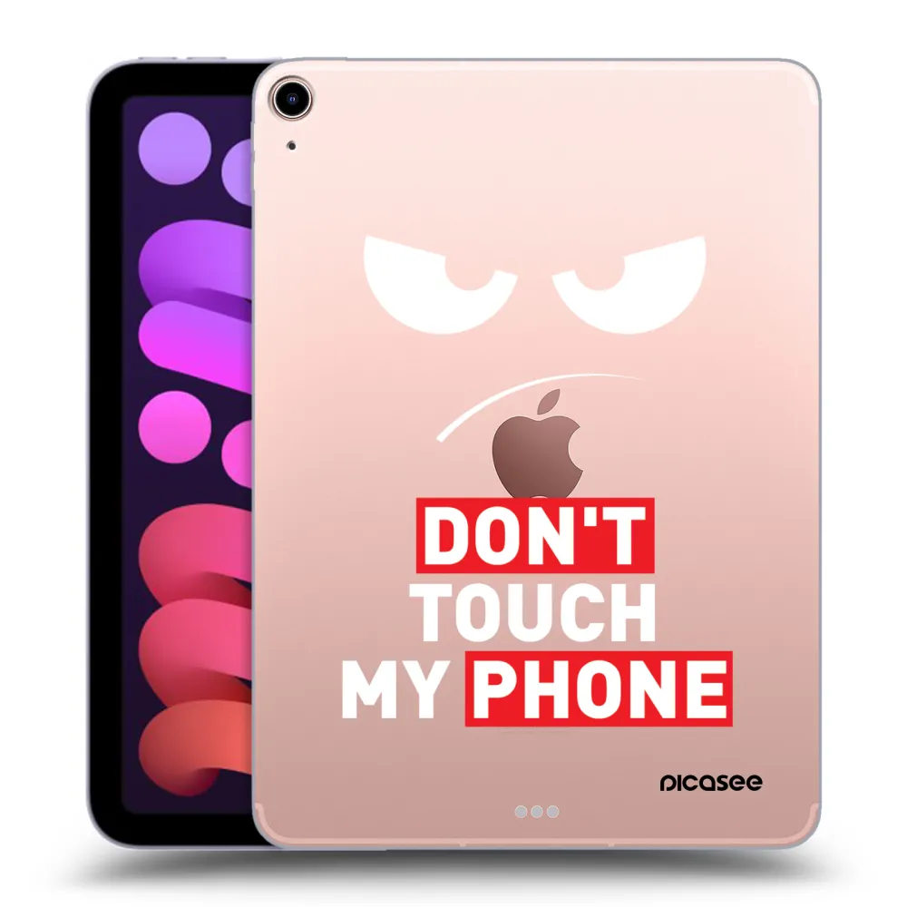 Picasee transparente Silikonhülle für Apple iPad mini 2021 (6. gen) - Angry Eyes - Transparent
