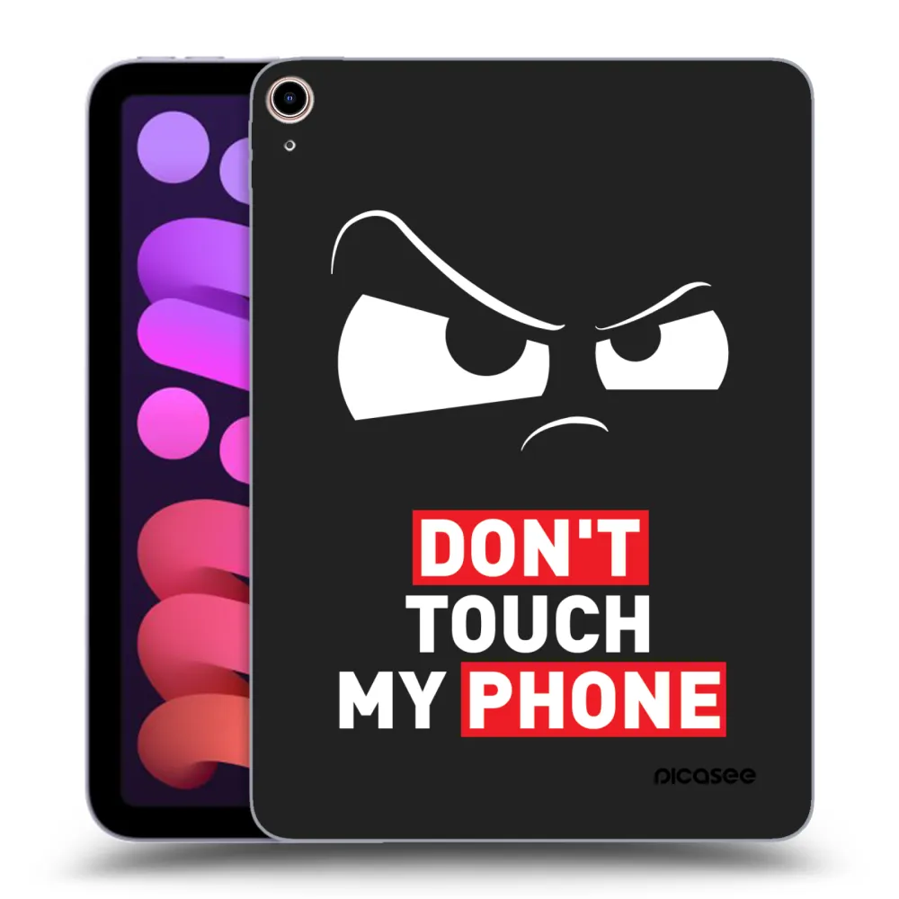 Picasee Schwarze Silikonhülle für Apple iPad mini 2021 (6. gen) - Cloudy Eye - Transparent