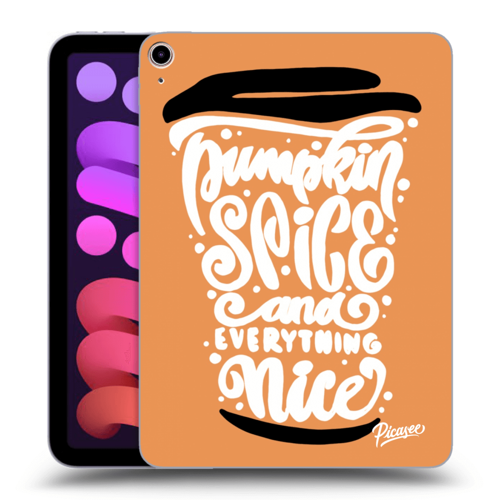 Picasee transparente Silikonhülle für Apple iPad mini 2021 (6. gen) - Pumpkin coffee