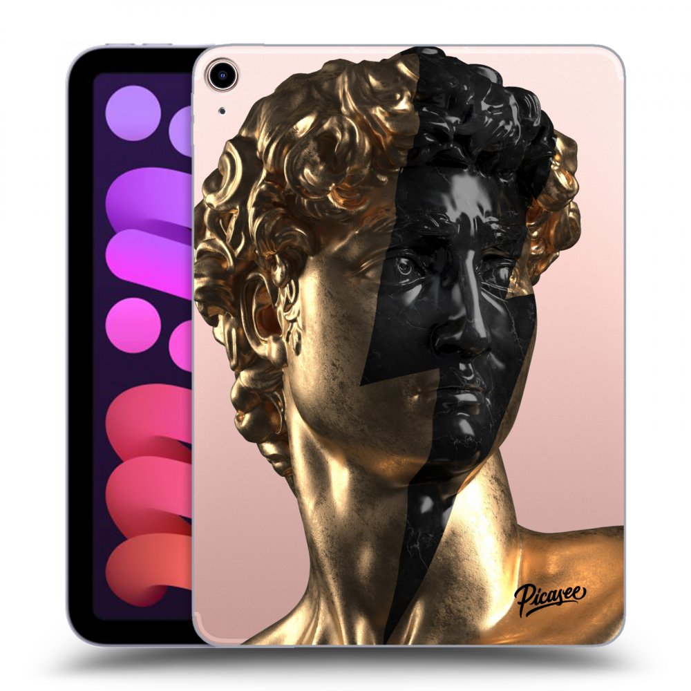 Picasee transparente Silikonhülle für Apple iPad mini 2021 (6. gen) - Wildfire - Gold