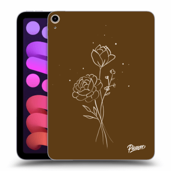 Hülle für Apple iPad mini 2021 (6. gen) - Brown flowers