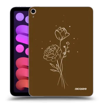 Hülle für Apple iPad mini 2021 (6. gen) - Brown flowers
