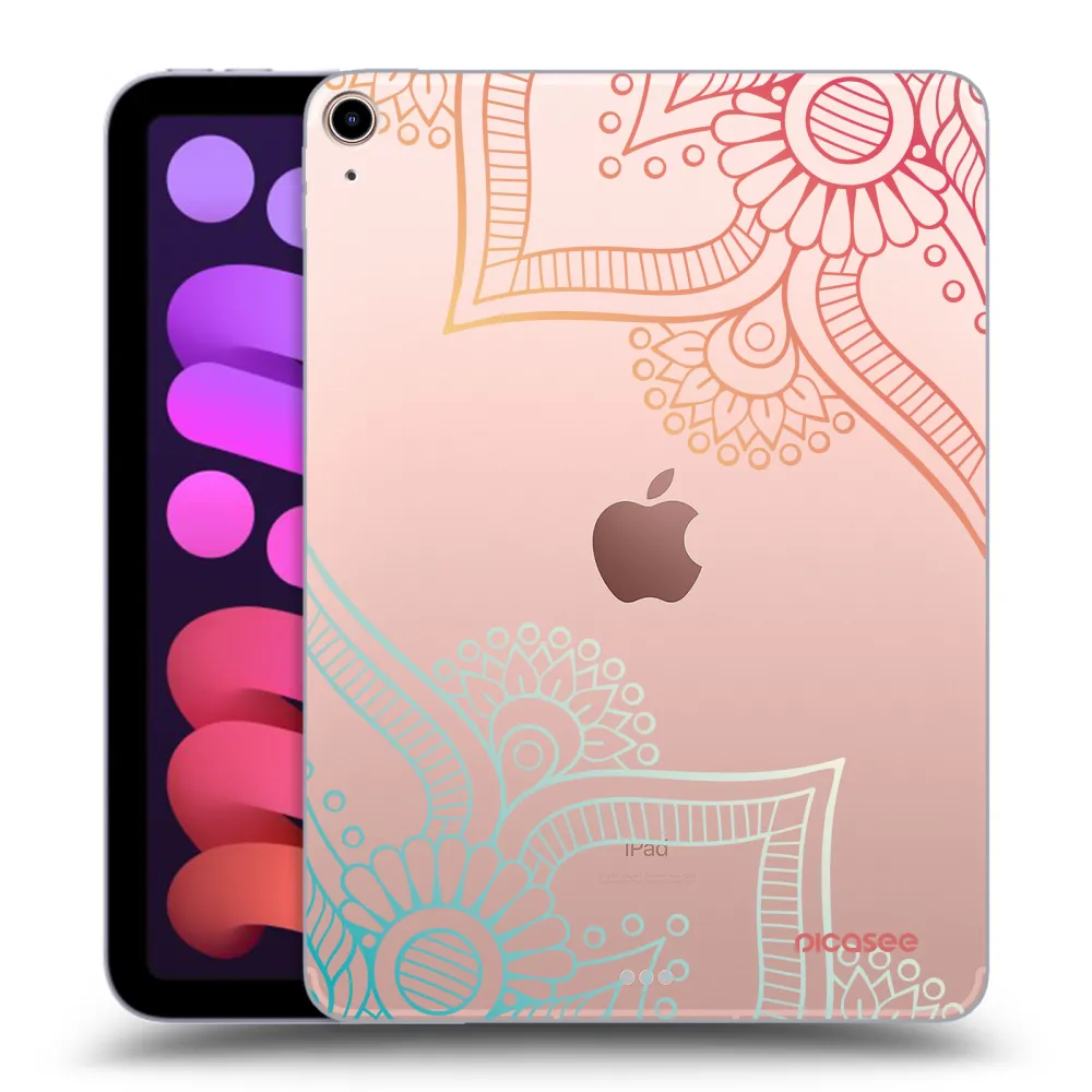 Picasee transparente Silikonhülle für Apple iPad mini 2021 (6. gen) - Blumenmuster