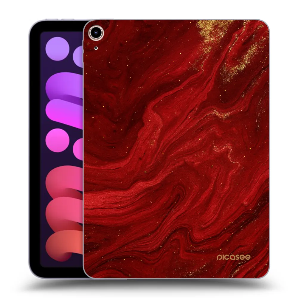 Picasee transparente Silikonhülle für Apple iPad mini 2021 (6. gen) - Red