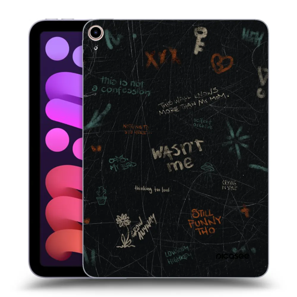 Picasee transparente Silikonhülle für Apple iPad mini 2021 (6. gen) - CONFESSION