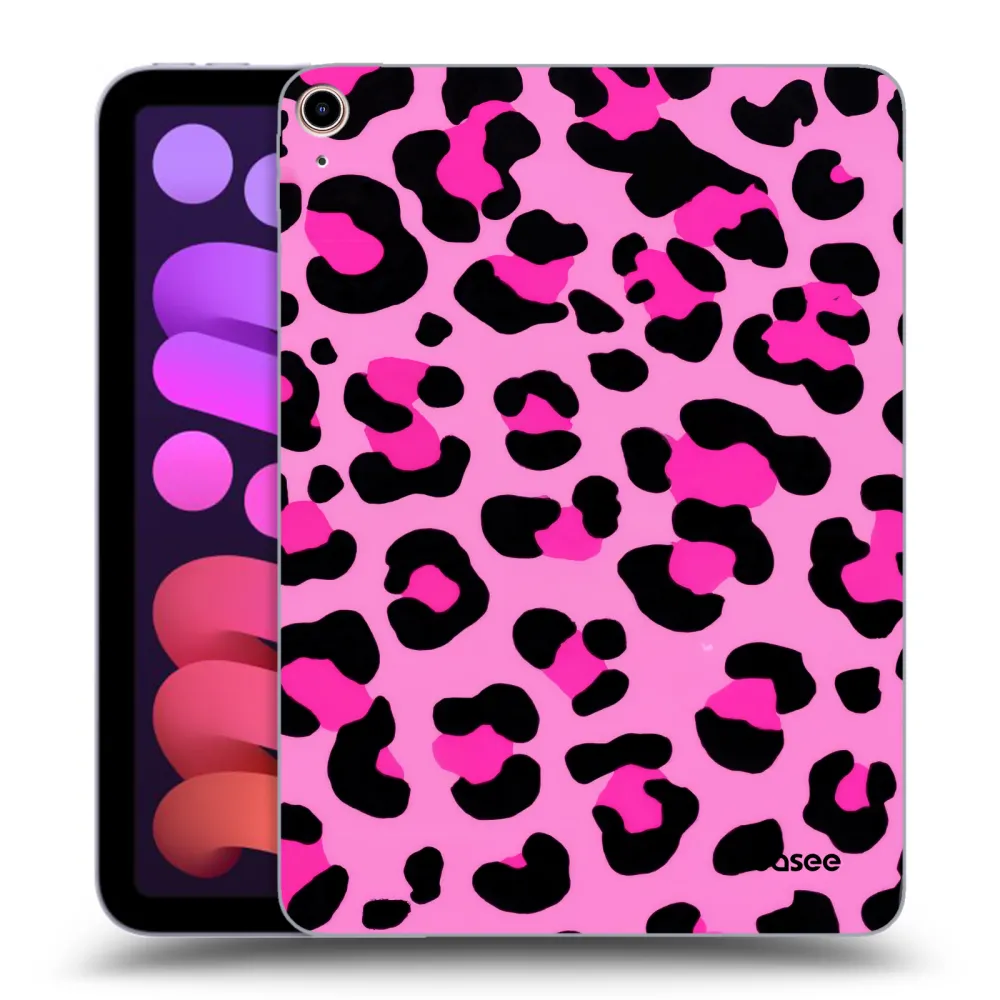 Picasee transparente Silikonhülle für Apple iPad mini 2021 (6. gen) - Pink Tiger
