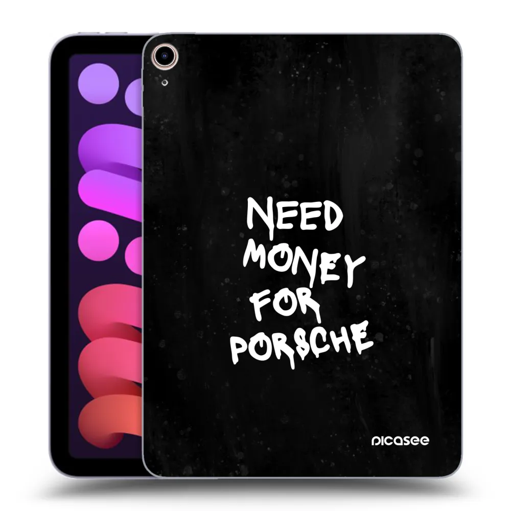 Picasee transparente Silikonhülle für Apple iPad mini 2021 (6. gen) - Black Dollar