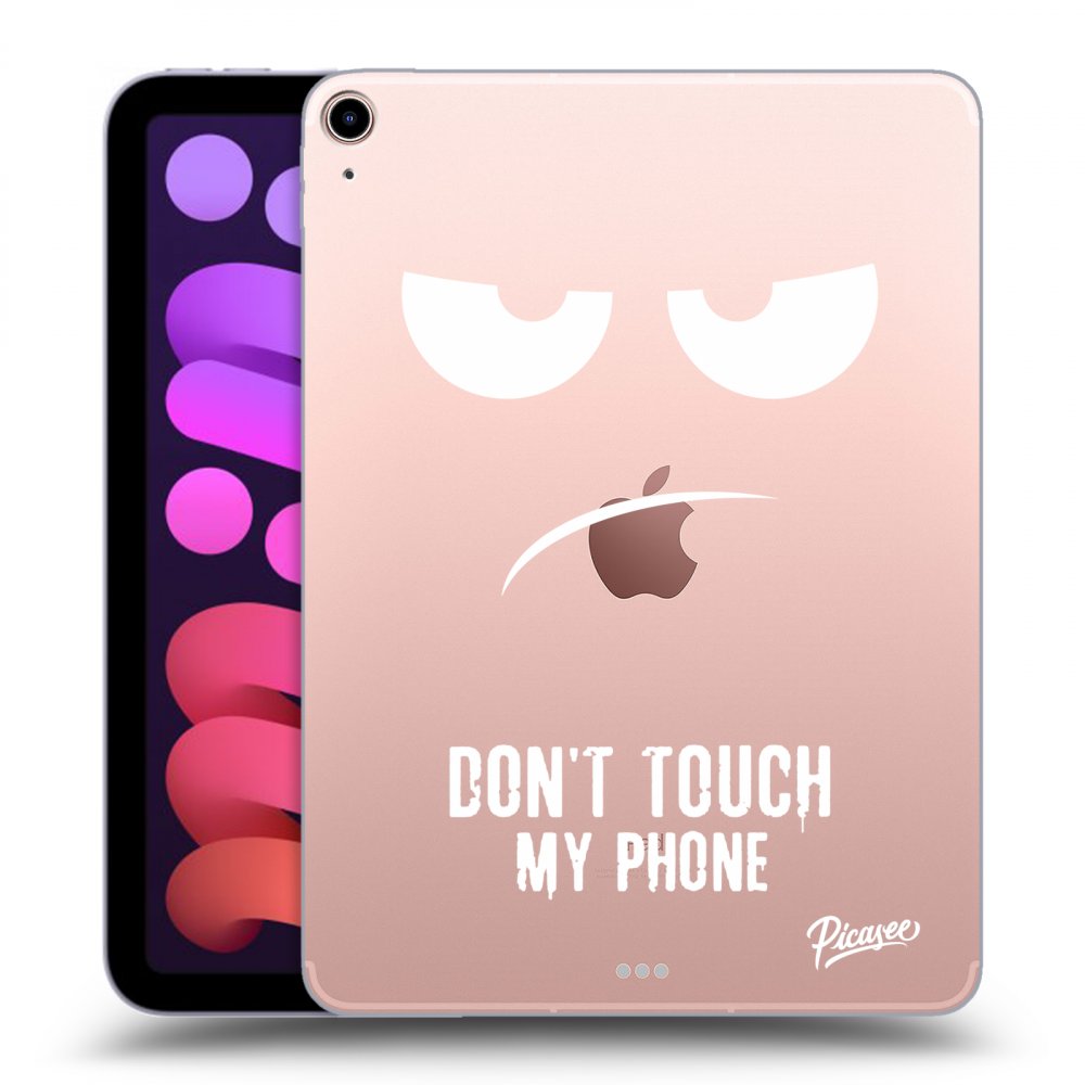 Picasee transparente Silikonhülle für Apple iPad mini 2021 (6. gen) - Don't Touch My Phone