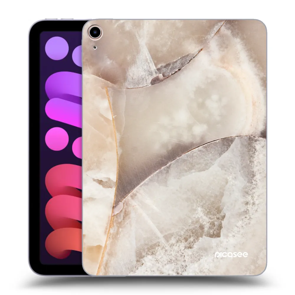Picasee transparente Silikonhülle für Apple iPad mini 2021 (6. gen) - Cream marble