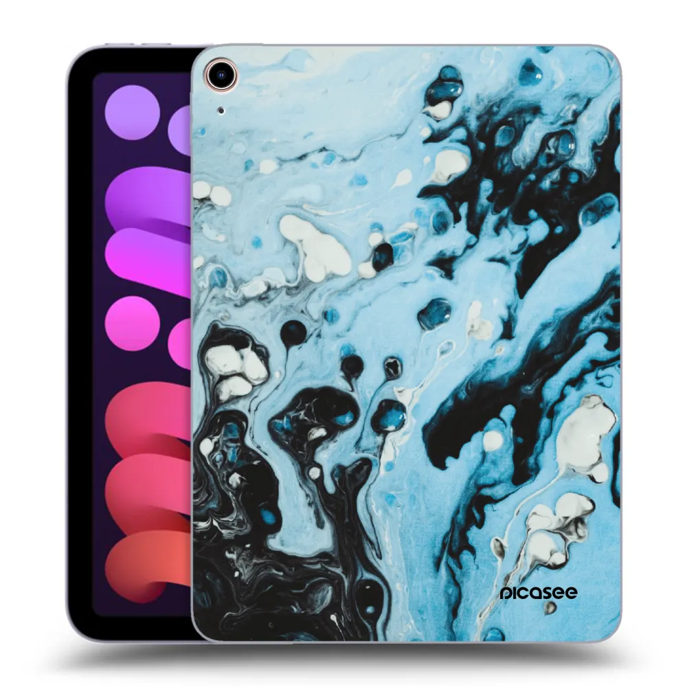 Picasee transparente Silikonhülle für Apple iPad mini 2021 (6. gen) - Organic blue